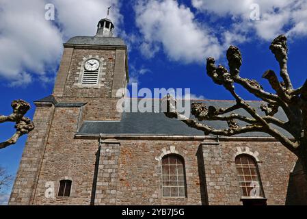 Piriac-sur-mer , Eglise Saint-Pierre-es-liens, Loire-Atlantique, pays de Loire, France, Europe Banque D'Images