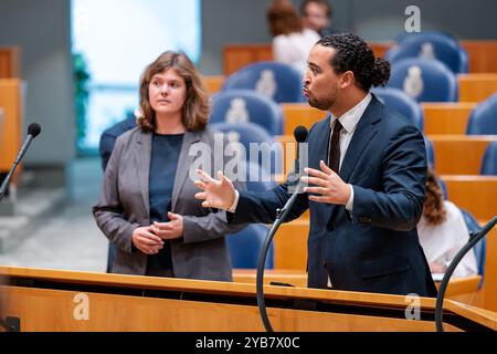 Den Haag, pays-Bas. 15 octobre 2024. DEN HAAG, PAYS-BAS - 15 OCTOBRE : Don Ceder (CU) pendant le débat plénier à la Tweede Kamer le 15 octobre 2024 à Den Haag, pays-Bas (photo de John Beckmann/Orange Pictures) crédit : Orange pics BV/Alamy Live News Banque D'Images