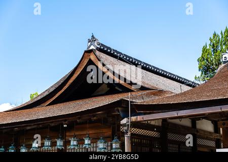 Nara, Japon - 14 août 2024 : Sanctuaire Kasuga-taisha à Nara. Vue extérieure Banque D'Images