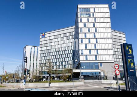 Hôtel moderne près de l'aéroport international Kastrup de Copenhague, Danemark - 15 octobre 2024 Banque D'Images