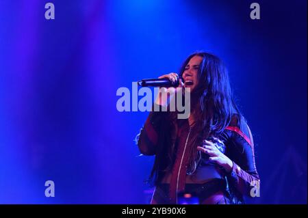 Munich, Allemagne. 15 octobre 2024. Munich, Allemagne, 15 octobre 2024 : Guernica Mancini (chanteuse) des Gems lors du Phoenix Tour 2024 à Backstage Halle, Munich, Allemagne. (Sven Beyrich/SPP) crédit : photo de presse sportive SPP. /Alamy Live News Banque D'Images