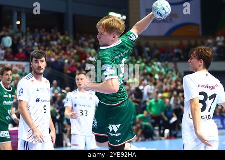 Torwurf von Georg Loewen (Wetzlar) HSG Wetzlar vs HSV Hambourg, Handball, 1. Bundesliga, 17.10.2024 Foto : Rene Weiss/Eibner Banque D'Images