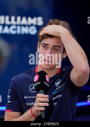 Austin, Vereinigte Staaten. 17 octobre 2024. 17 octobre 2024, circuit des Amériques, Austin, FORMULE 1 PIRELLI UNITED STATES GRAND PRIX 2024, sur la photo Franco Colapinto (ARG), Williams Racing Credit : dpa/Alamy Live News Banque D'Images