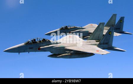 F-15 AMÉRICAINS de la Force d'autodéfense aérienne japonaise en 2009. Photo : USAF Banque D'Images