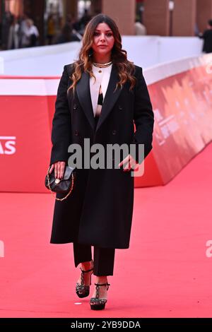 Rome, Italie. 17 octobre 2024. Lavinia Fuksas assiste au tapis rouge ''Marko Polo'' lors du 19ème Festival du film de Rome à l'Auditorium Parco Della Musica à Rome, Italie, le 17 octobre 2024. (Photo de Domenico Cippitelli/NurPhoto) crédit : NurPhoto SRL/Alamy Live News Banque D'Images