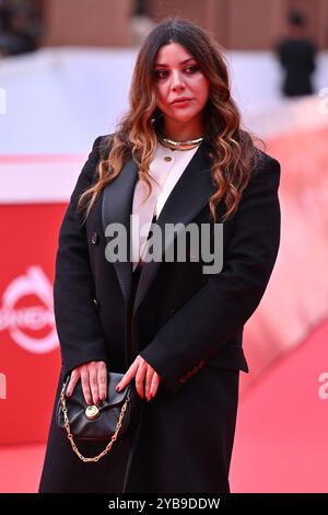 Rome, Italie. 17 octobre 2024. Lavinia Fuksas assiste au tapis rouge ''Marko Polo'' lors du 19ème Festival du film de Rome à l'Auditorium Parco Della Musica à Rome, Italie, le 17 octobre 2024. (Photo de Domenico Cippitelli/NurPhoto) crédit : NurPhoto SRL/Alamy Live News Banque D'Images