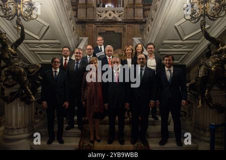 Madrid, Espagne. 17 octobre 2024. Ancien président chilien Eduardo Frei Ruiz - Tagle a présenté le livre 'Chile 2050. Un pays. Quatre présidents cet après-midi à Casa America à Madrid. Crédit : D. Canales Carvajal/Alamy Live News Banque D'Images