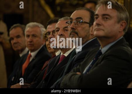 Madrid, Espagne. 17 octobre 2024. Ancien président chilien Eduardo Frei Ruiz - Tagle a présenté le livre 'Chile 2050. Un pays. Quatre présidents cet après-midi à Casa America à Madrid. Crédit : D. Canales Carvajal/Alamy Live News Banque D'Images