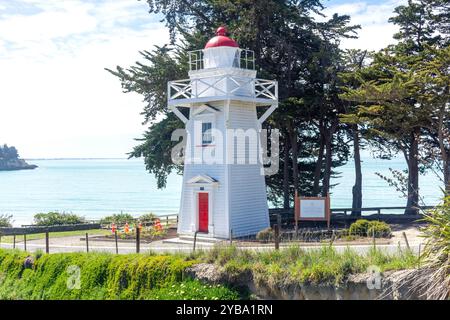 Phare historique de Blackett, Maori Hill, Caroline Bay, Timaru (te Tihi-o-Maru), Canterbury, île du Sud, Nouvelle-Zélande Banque D'Images