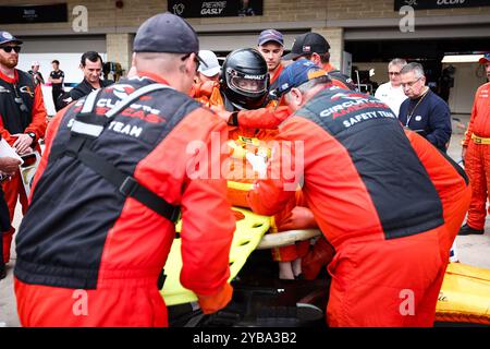 Austin, Etats-Unis. 18 octobre 2024. FIA Marshal, extraction lors du Grand Prix de formule 1 Pirelli United States 2024, 19ème manche du Championnat du monde de formule 1 2024 du 18 au 20 octobre 2024 sur le circuit des Amériques, à Austin, États-Unis - photo Eric Alonso/DPPI crédit : DPPI Media/Alamy Live News Banque D'Images