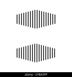 Lignes verticales abstraites. Formes linéaires géométriques. Motif rayé minimaliste. Icône lignes vectorielles. Illustration de Vecteur