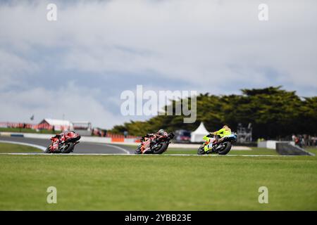 MELBOURNE, AUSTRALIE. 18 octobre 2024. Entraînement MotoGP au Qatar Airways Australian Motorcycle Grand Prix 2024 qui s'est tenu sur le circuit de Phillip Island. Crédit : Karl Phillipson/Alamy Live News Banque D'Images