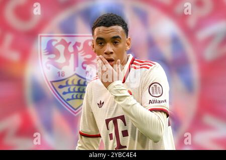 Munich, Deutschland. 01 Sep, 2024. MONTAGE PHOTO : Jamal MUSIALA (FC Bayern Munich) est sorti du top match FC Bayern Munich - VFB Stuttgart en raison d'une blessure. ARCHIVE PHOTO ? Crédit : dpa/Alamy Live News Banque D'Images