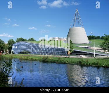 Le bâtiment de la bibliothèque de l'Université de technologie de Delft (tu Delft). Banque D'Images