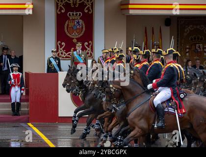 Madrid, 10/12/2024. Défilé des Forces armées pour la journée du Patrimoine hispanique. Photo : Ignacio Gil. Archdc. Crédit : album / Archivo ABC / Ignacio Gil Banque D'Images