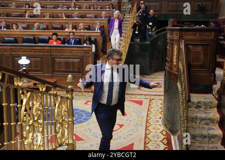 Madrid, 09/10/2024. Congrès des députés. Session plénière. Comparution du Président du Gouvernement et séance de contrôle ultérieure. Photo : Jaime García. ARCHDC. Crédit : album / Archivo ABC / Jaime García Banque D'Images