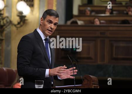 Madrid, 09/10/2024. Congrès des députés. Session plénière. Comparution du Président du Gouvernement et séance de contrôle ultérieure. Photo : Jaime García. ARCHDC. Crédit : album / Archivo ABC / Jaime García Banque D'Images