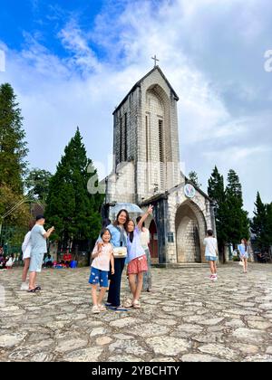 Sapa Stone Church - sa Pa Town, province de Lao Cai, Vietnam 25 août 2024 Banque D'Images