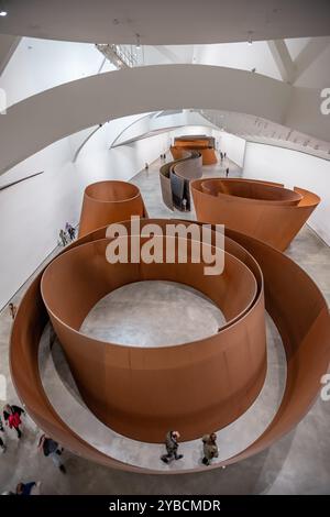 La question du temps, Richard Serra, Musée Guggenheim Bilbao, Bilbao, pays Basque, Espagne, Europe Banque D'Images