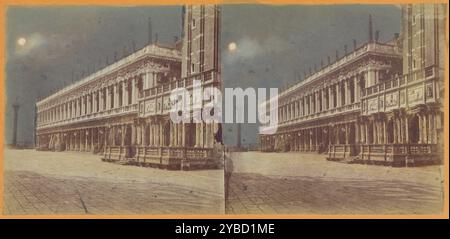 Palazzo Reale/Palace, Venise, vers 1865. Banque D'Images