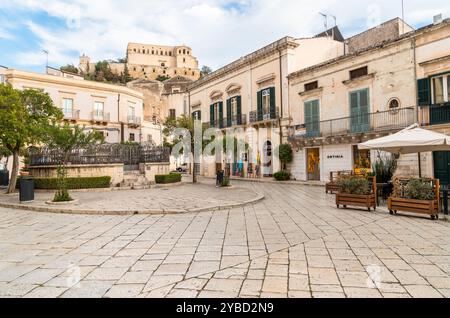 Scicli, Sicile, Italie - 4 octobre 2024 : centre historique de Scicli, ville baroque dans la province de Raguse. Banque D'Images