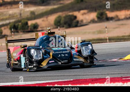 24 FALB John (usa), NOBLE Colin (gbr), YELLOLY Nick (gbr), Nielsen Racing, Oreca 07 - Gibson, action pendant les 4 heures de Portimao 2024, 6ème manche de la European le Mans Series 2024 sur le circuit International de l'Algarve du 16 au 19 octobre 2024 à Portimao, Portugal Banque D'Images