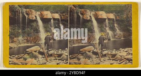 Glens des Catskills, le Bastion Fall, Kauterskill Glen, près de la maison Laurel, vers 1864-1866. Banque D'Images