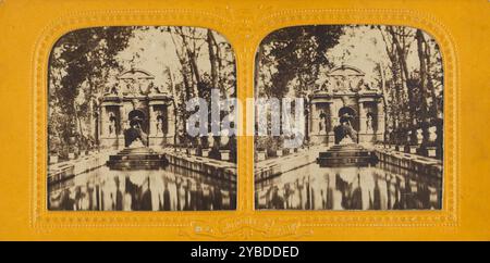 Fontaine de Médicis, Paris, années 1860 Banque D'Images