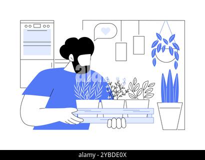 Plantes aromatiques cultivées isolées illustrations vectorielles de dessins animés. Illustration de Vecteur