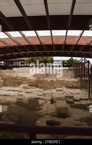 Chypre. Paphos. Musée archéologique en plein air. Tombes des Rois. Parc archéologique. Site archéologique de Chypre. Banque D'Images