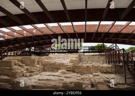 Chypre. Paphos. Musée archéologique en plein air. Tombes des Rois. Parc archéologique. Site archéologique de Chypre. Banque D'Images