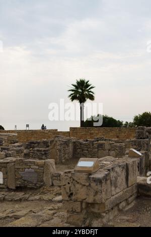 Chypre. Paphos. Musée archéologique en plein air. Tombes des Rois. Parc archéologique. Site archéologique de Chypre. Banque D'Images