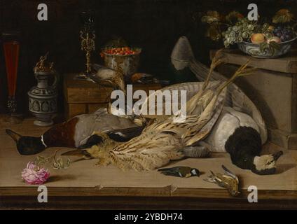 Nature morte avec des oiseaux morts, 1624. Banque D'Images