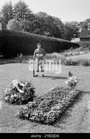 Franklin D. Roosevelt, résidence à Hyde Park, New York, 1945. Banque D'Images