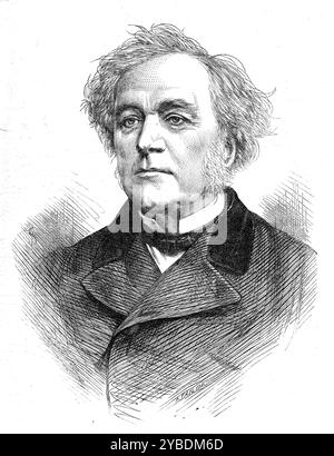 Les auteurs et les sénateurs de l'adresse aux Lords et aux communes : M. S. Morley, député, 1871. Samuel Morley, Esq., député de Bristol... est à la tête de l'entreprise de mercantile et de fabrication de messieurs J. et R. Morley, de Wood-Street, Londres. Bien avant de devenir député à la Chambre des communes, M. Morley était un homme public éminent, prenant une part de premier plan dans tous les mouvements politiques ayant pour objet l’avancement des principes libéraux, dans le sens le plus complet et le plus accepté de ces mots. Il a été et est surtout un représentant des intérêts dissidents, dont il a toujours advoc Banque D'Images