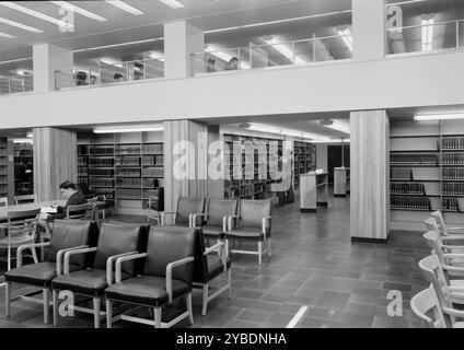 Lamont Library, Harvard University, Cambridge, Massachusetts, 1949. Banque D'Images