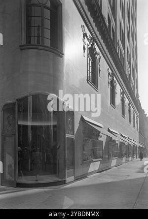 I. magasin de chaussures Miller, commerce à 5th Ave et 54th équipé, New York City, 1939. Banque D'Images