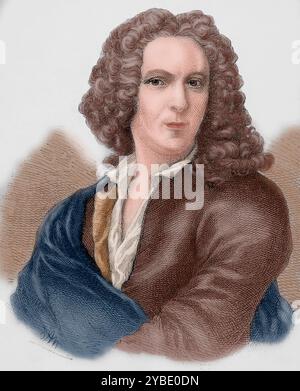 Carl Linnaeus (1707-1778), médecin et botaniste suédois, 1883. Extrait de "notre siècle", 1883. (Impression colorée en noir et blanc). Banque D'Images