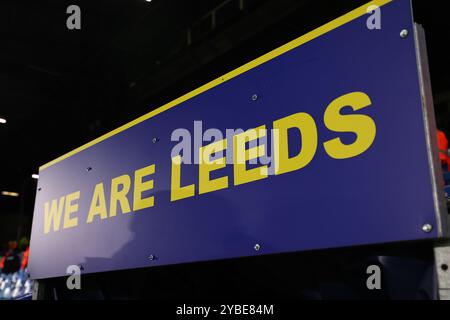 Leeds, Royaume-Uni. 18 octobre 2024. Vue générale de l'intérieur d'Elland Road, domicile de Leeds United lors du Leeds United FC vs Sheffield United FC SKY BET EFL Championship match à Elland Road, Leeds, Angleterre, Royaume-Uni le 18 octobre 2024 Credit : Every second Media/Alamy Live News Banque D'Images