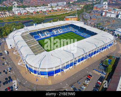 King Power Stadium, stade du Leicester City Football Club. Image aérienne. 6 septembre 2024. Banque D'Images