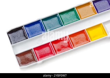 Ensemble de peintures à l'aquarelle Banque D'Images