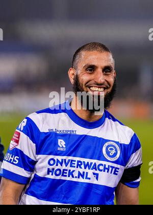 Doetinchem, pays-Bas. 18 octobre 2024. DOETINCHEM, PAYS-BAS - 18 OCTOBRE : Youssef El Jebli de Graafschap après le match néerlandais Keuken Kampioen Divisie entre de Graafschap et Jong PSV au Stadion de Vijverberg le 18 octobre 2024 à Doetinchem, pays-Bas. (Photo de René Nijhuis/Orange Pictures) crédit : Orange pics BV/Alamy Live News Banque D'Images