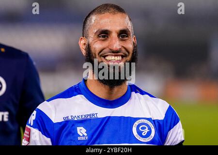 Doetinchem, pays-Bas. 18 octobre 2024. DOETINCHEM, PAYS-BAS - 18 OCTOBRE : Youssef El Jebli de Graafschap après le match néerlandais Keuken Kampioen Divisie entre de Graafschap et Jong PSV au Stadion de Vijverberg le 18 octobre 2024 à Doetinchem, pays-Bas. (Photo de René Nijhuis/Orange Pictures) crédit : Orange pics BV/Alamy Live News Banque D'Images