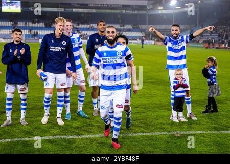 Doetinchem, pays-Bas. 18 octobre 2024. DOETINCHEM, PAYS-BAS - 18 OCTOBRE : Youssef El Jebli de Graafschap après le match néerlandais Keuken Kampioen Divisie entre de Graafschap et Jong PSV au Stadion de Vijverberg le 18 octobre 2024 à Doetinchem, pays-Bas. (Photo de René Nijhuis/Orange Pictures) crédit : Orange pics BV/Alamy Live News Banque D'Images