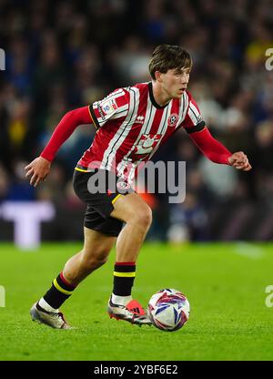 Sydie Peck de Sheffield United lors du Sky Bet Championship match à Elland Road, Leeds. Date de la photo : vendredi 18 octobre 2024. Banque D'Images