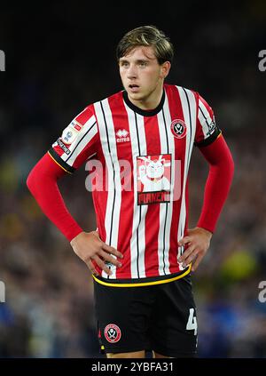 Sydie Peck de Sheffield United lors du Sky Bet Championship match à Elland Road, Leeds. Date de la photo : vendredi 18 octobre 2024. Banque D'Images