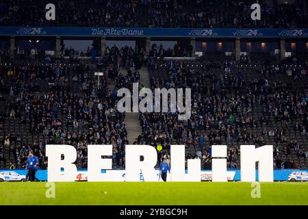 Berlin, Allemagne. 18 octobre 2024. L'Olympiastadion est prêt pour le 2. Match de Bundesliga entre Hertha Berlin et Eintracht Braunschweig à Berlin. Crédit : Gonzales photo/Alamy Live News Banque D'Images