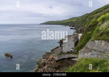 Hallsands, Devon, Angleterre, Royaume-Uni, mai 26, 2022 : le village de pêcheurs abandonné, en partie balayé dans la mer Banque D'Images