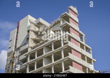 Démolition et remise en état d'un immeuble de bureaux, an der Urania, Kurfuerstenstrasse, Schoeneberg, Tempelhof-Schoeneberg, Berlin, Allemagne, Europe Banque D'Images