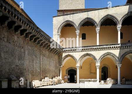 Museo Archeologico nazionale di Tarquinia, Palazzo Vitelleschi, Province de Viterbe, région du Latium, Italie, Europe Banque D'Images